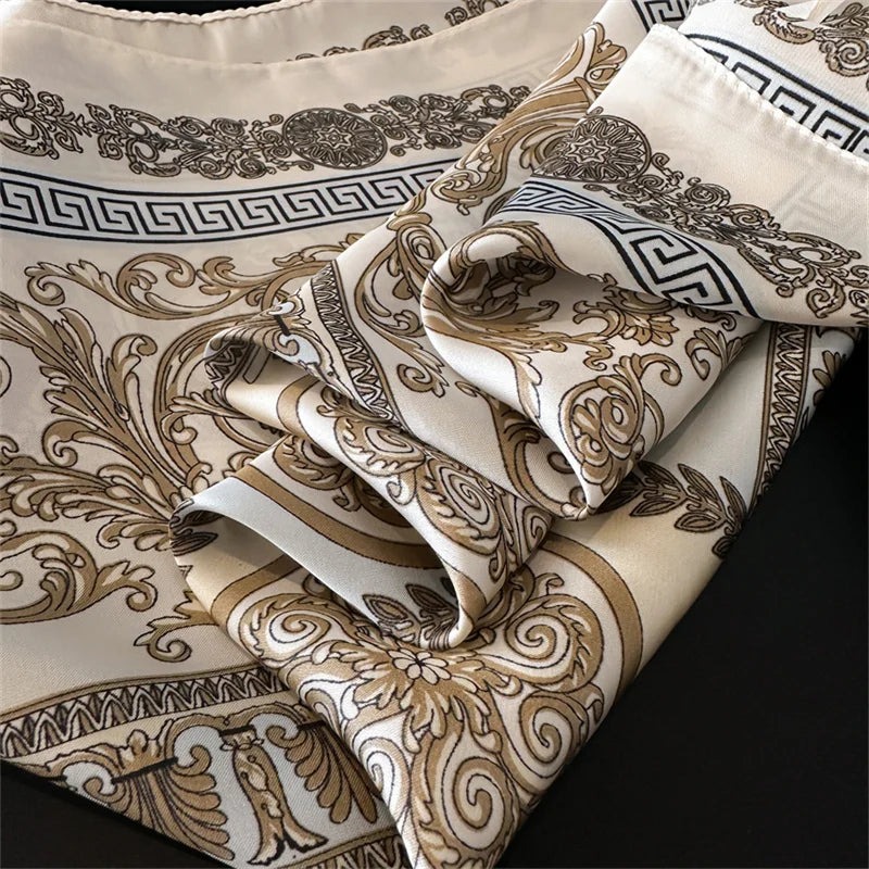 70X70cmPrinted Women's Scarf Pashmina Silk Scarf