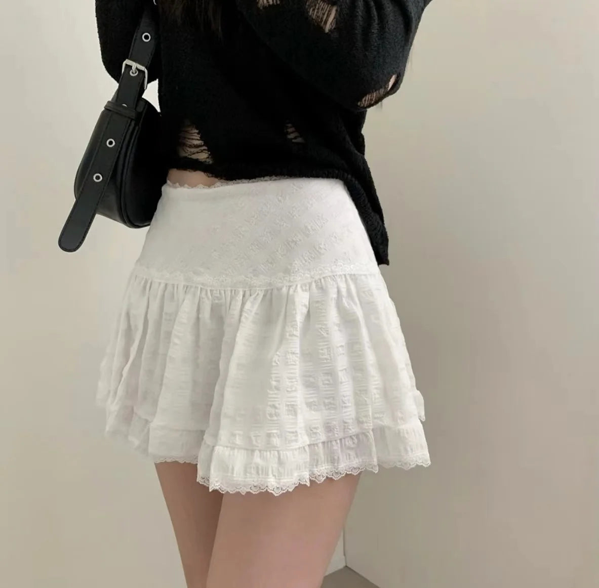Low Rise Mini Skirt