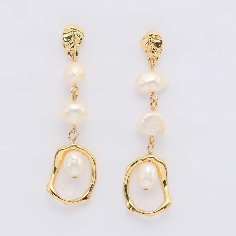 kshmir Natural pearl earrings
