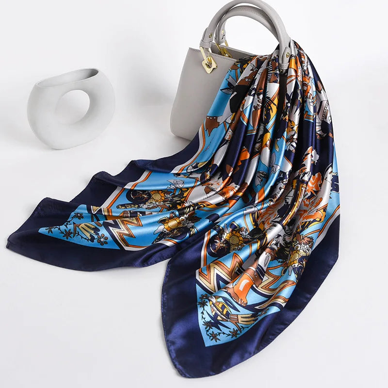 90*90cm Women Scarf Silk