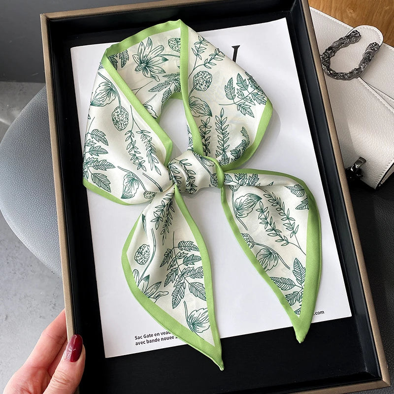 Fashion Print Hair Ribbon Scarf