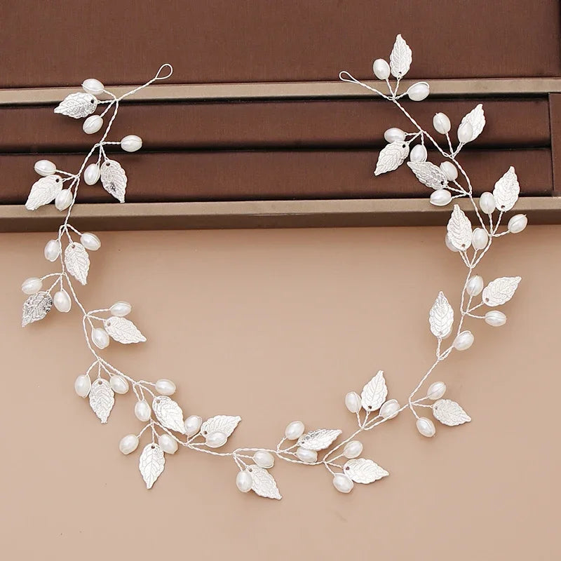 Bridal Pearl Headband Wedding Hair Accessories