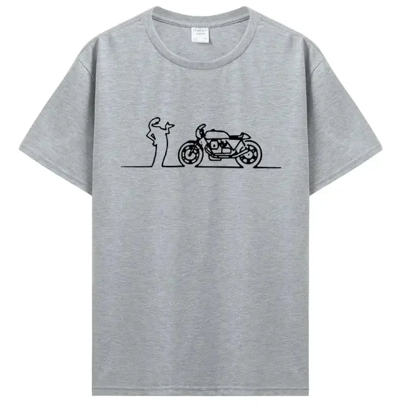 Men Women Moto Guzzi Linea Guzzisti Nomads T Shirt