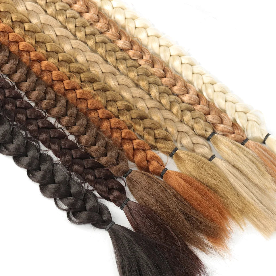 24 Inch Synthetic Long Braided Ponytail Hair Extensions