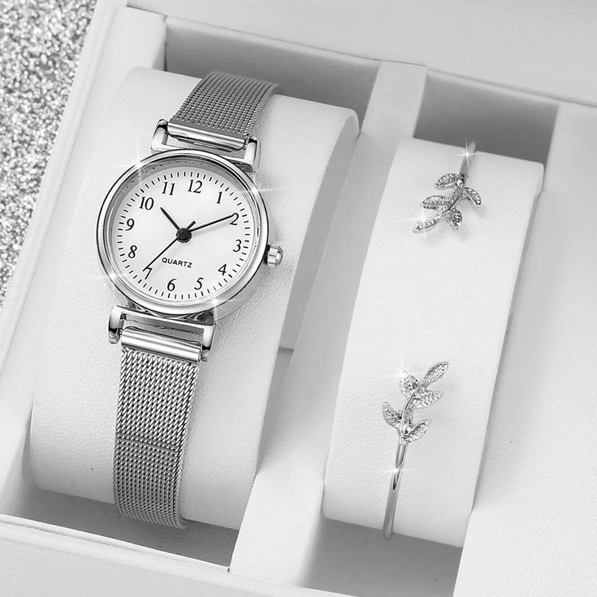 Opening Cuff Bracelet Bangle Set(Without Box)