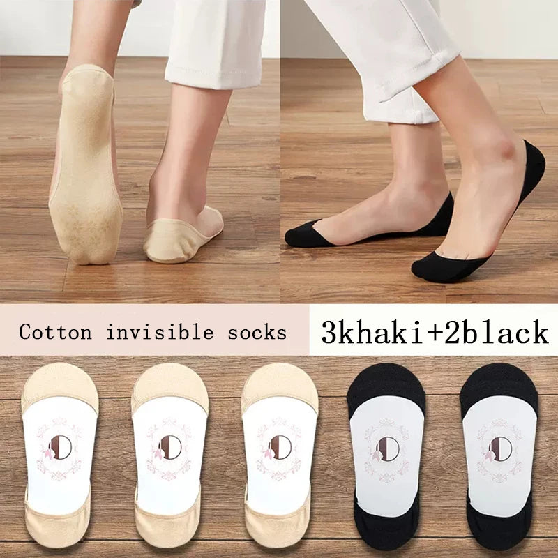 women's Super Invisible For High Heels Boat Socks