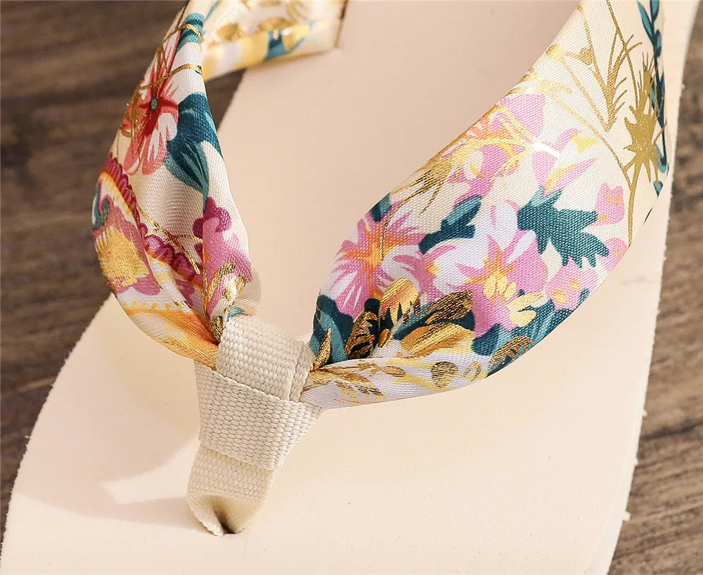 Platform Slippers Casual Outside Wedges Sandals