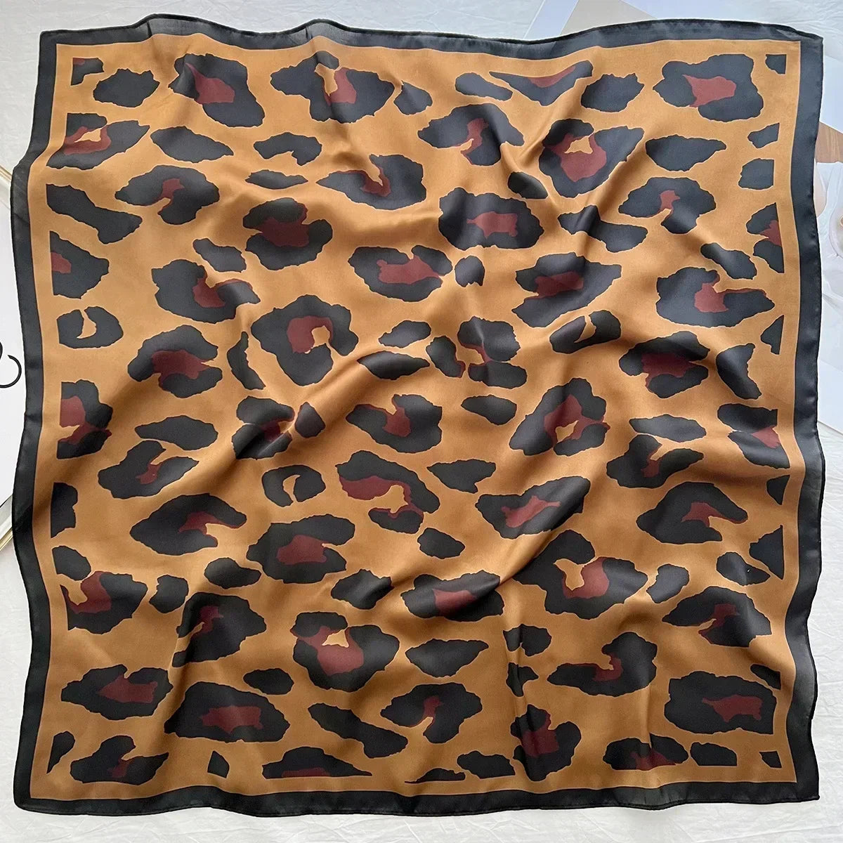 Luxury Design Print Silk Square Scarf