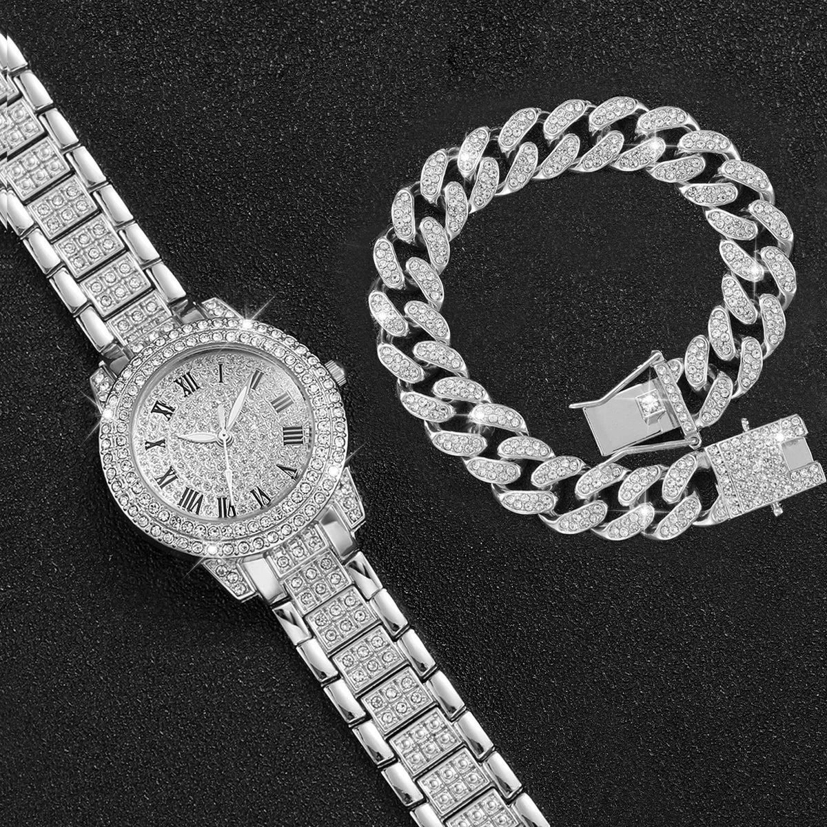 Rhinestone Womens Bracelet Watches
