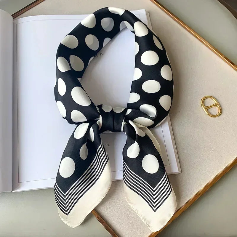 Luxury Design Print Silk Square Scarf