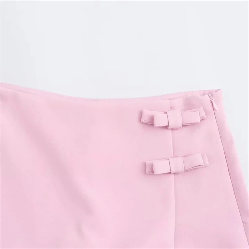 Summer Slit Short Skirt High Waist