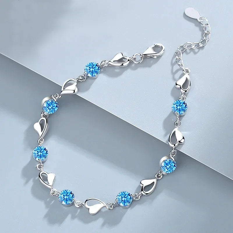 Luxury 925 Sterling Silver Star Beaded Bracelets