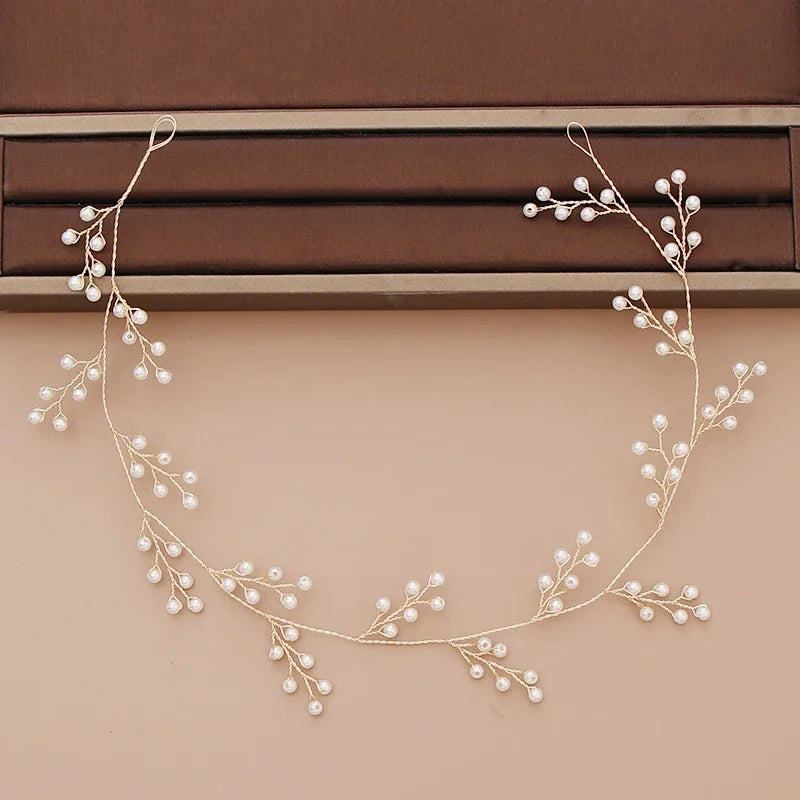 Bridal Pearl Headband Wedding Hair Accessories