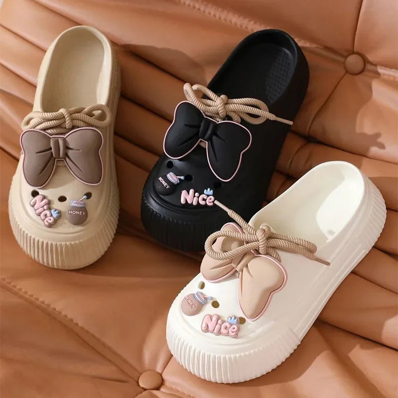 Lovely Bow Slippers