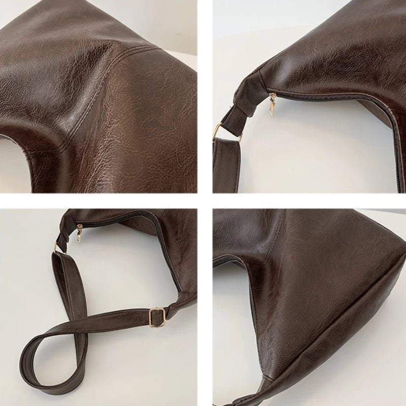 Leather Commuter Fashion Vintage Casual Tote Bag