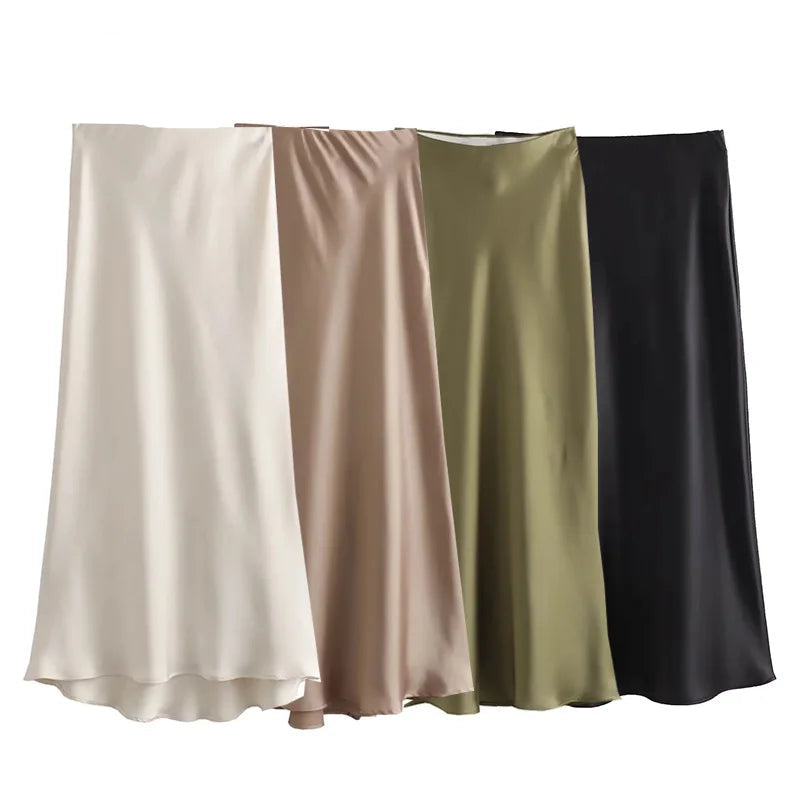 High Waist Long Skirts
