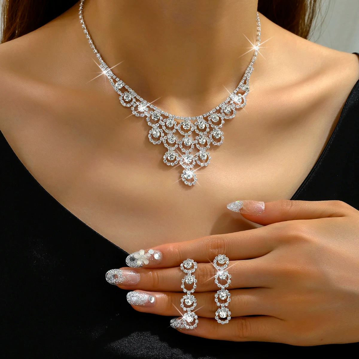 women's fashion jewelry set, wedding accessories