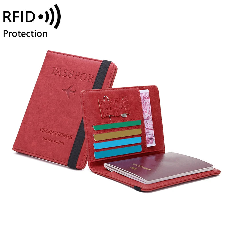 anti-theft multi-functional travel passport holder