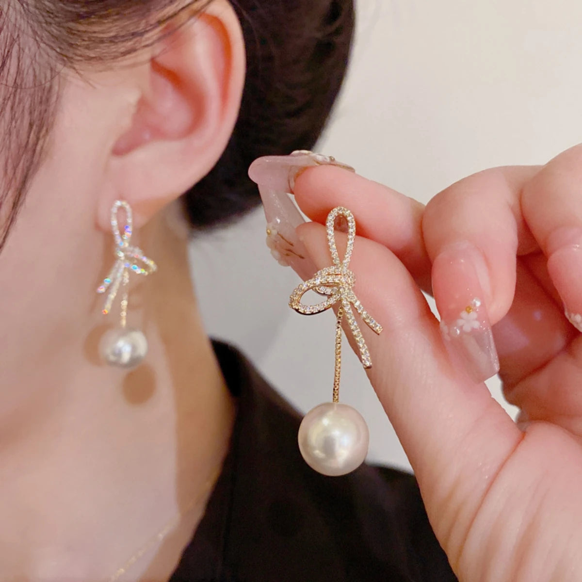 New Classic Elegant Imitation Pearl Earrings