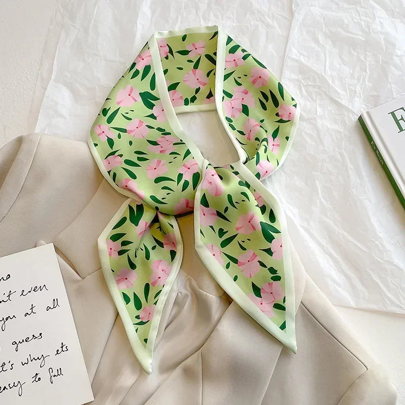 Fashion Print Hair Ribbon Scarf