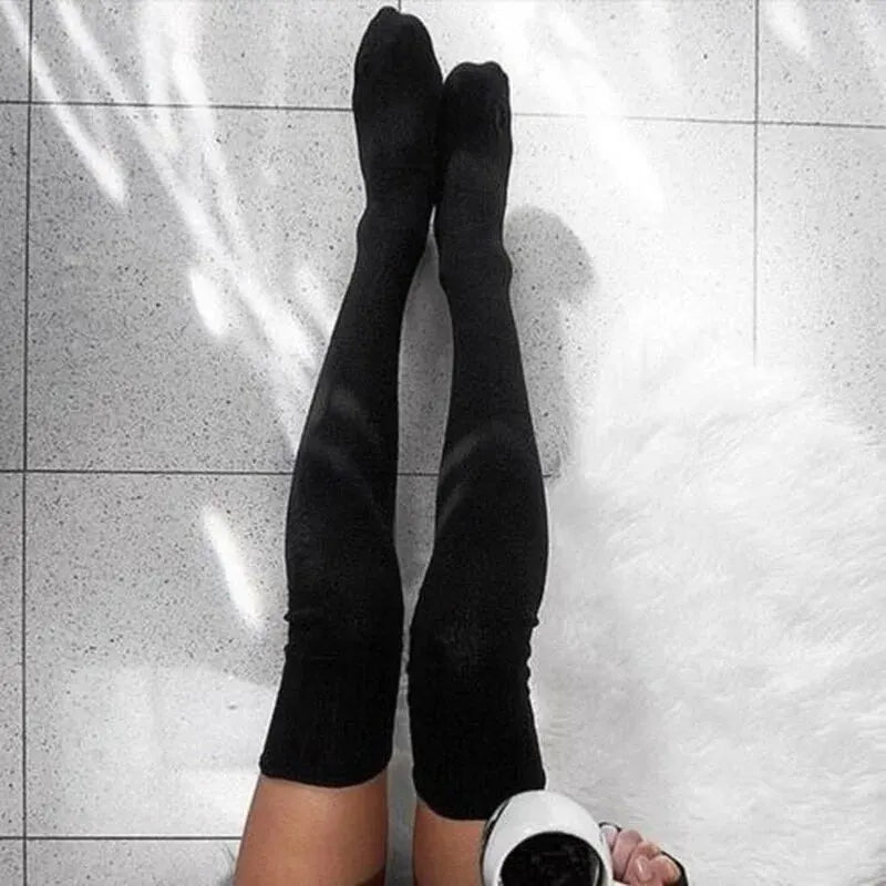 Warm and Stylish Over the Knee Knit Socks