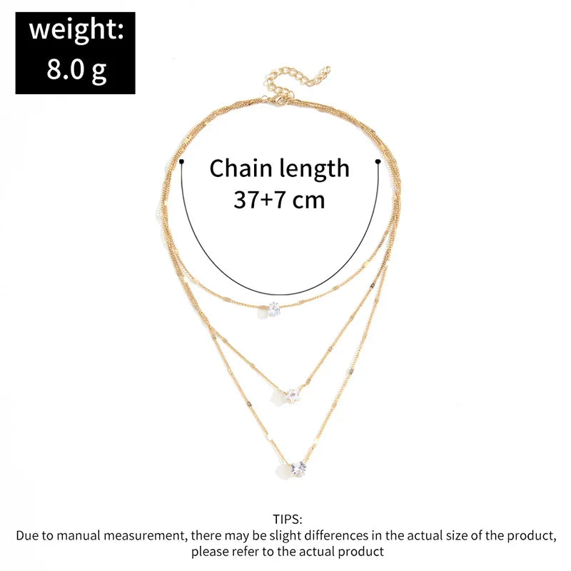 Zircon Pendant Necklace