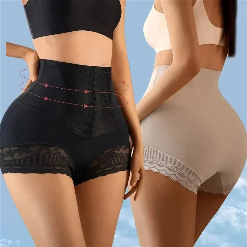High Waist Flat Belly Shorts Butt Lifter
