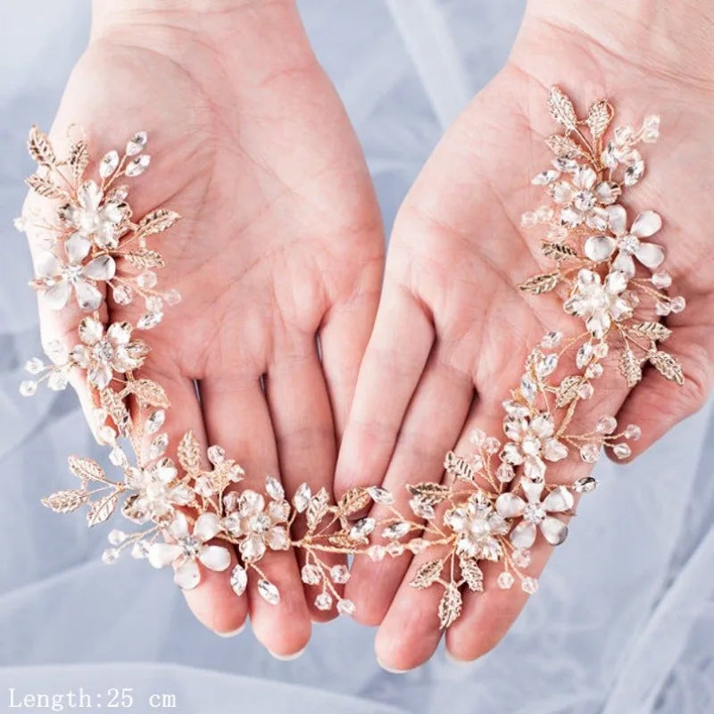 1pc bridal jewelry leaf headband