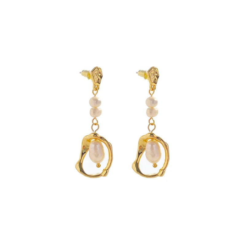 kshmir Natural pearl earrings