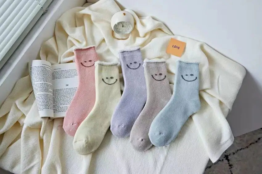 Women's Warm Solid Color Floor Socks