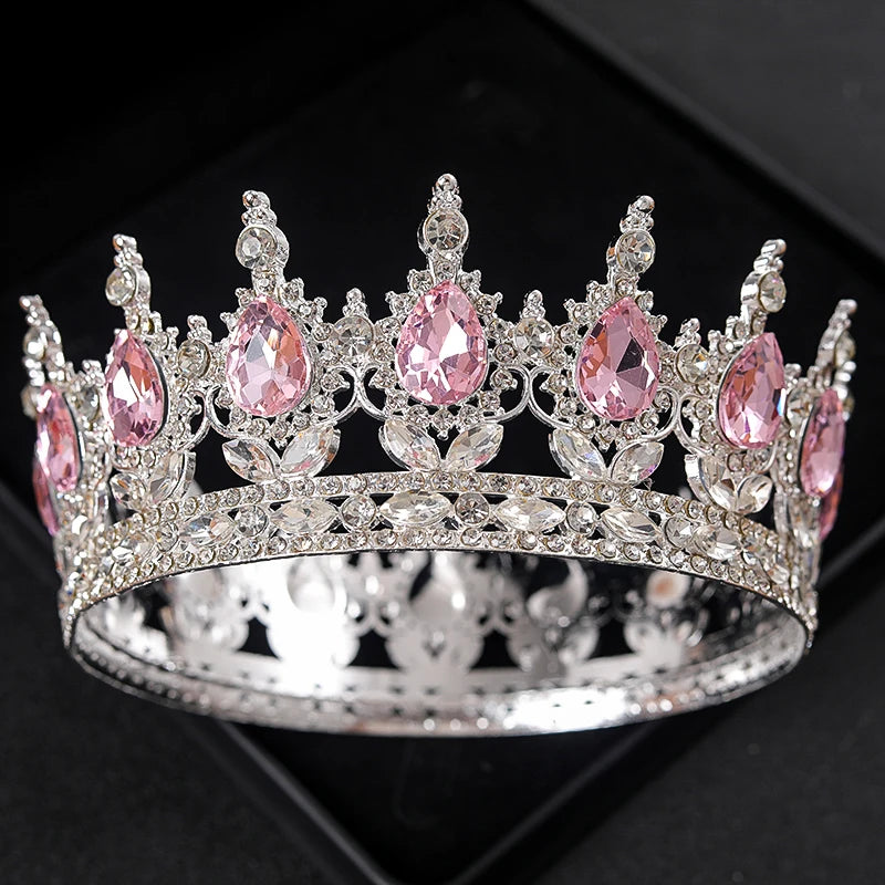 Baroque Round Wedding Crown
