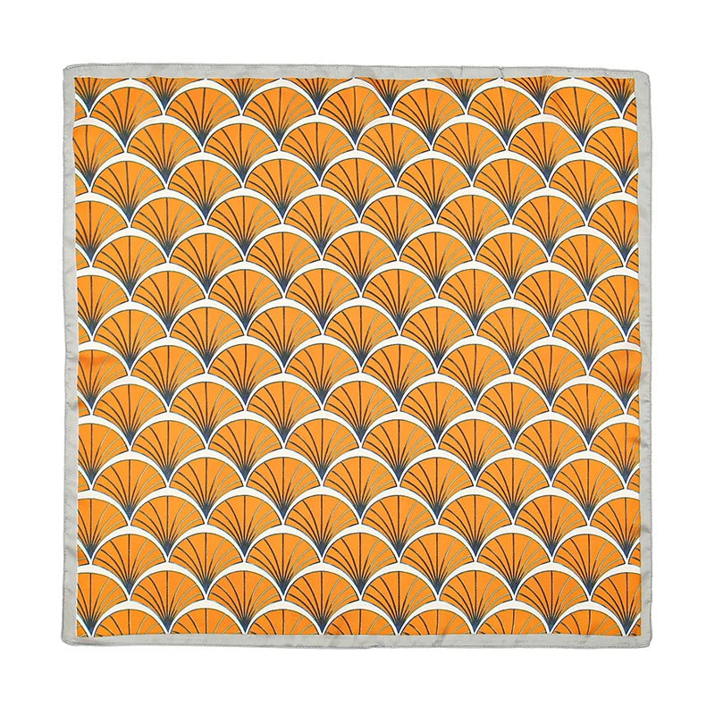 Print Satin Silk Square Scarf