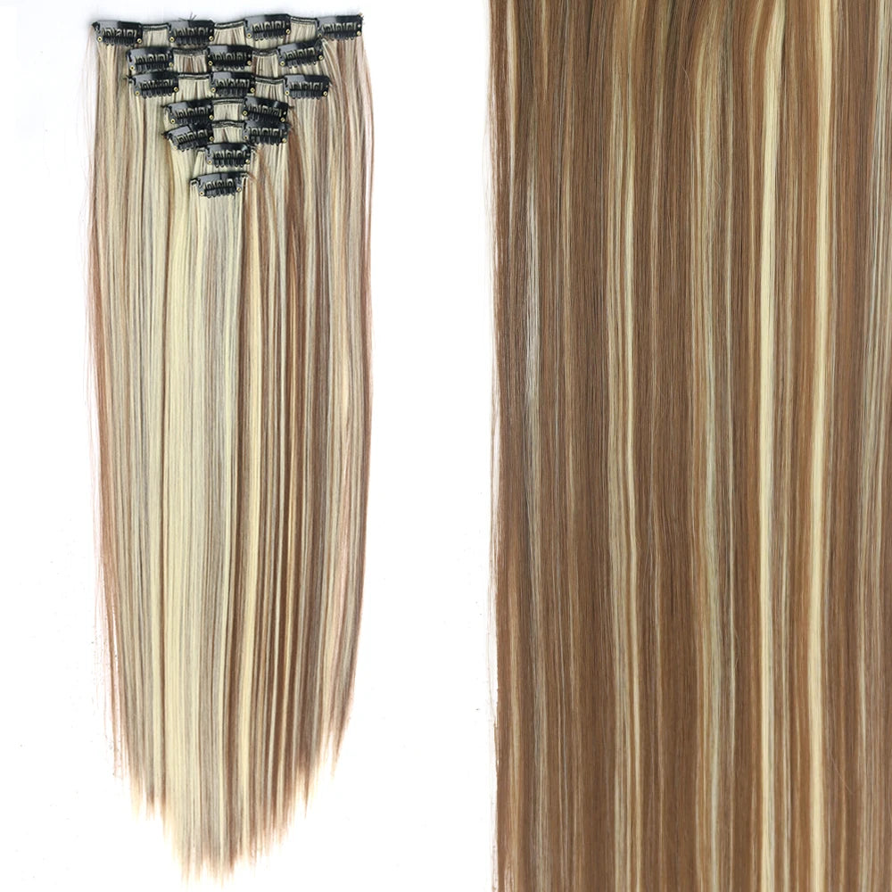 7Pcs/Set 16 Clips Hair Extension