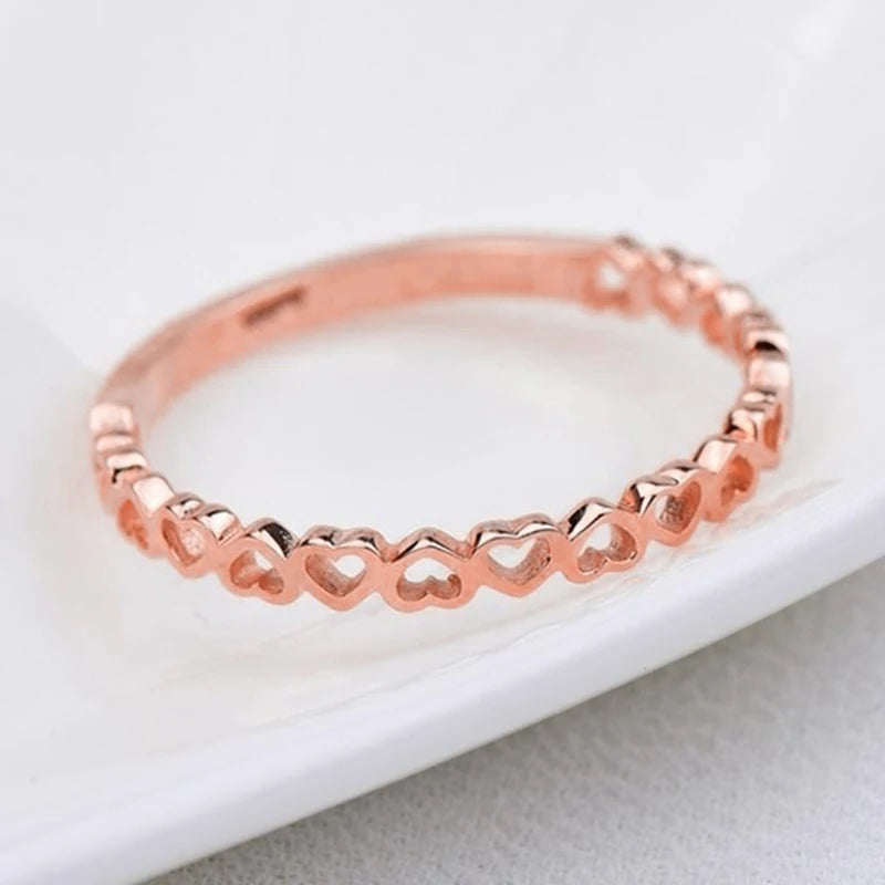 Hollow Hearts Finger Ring