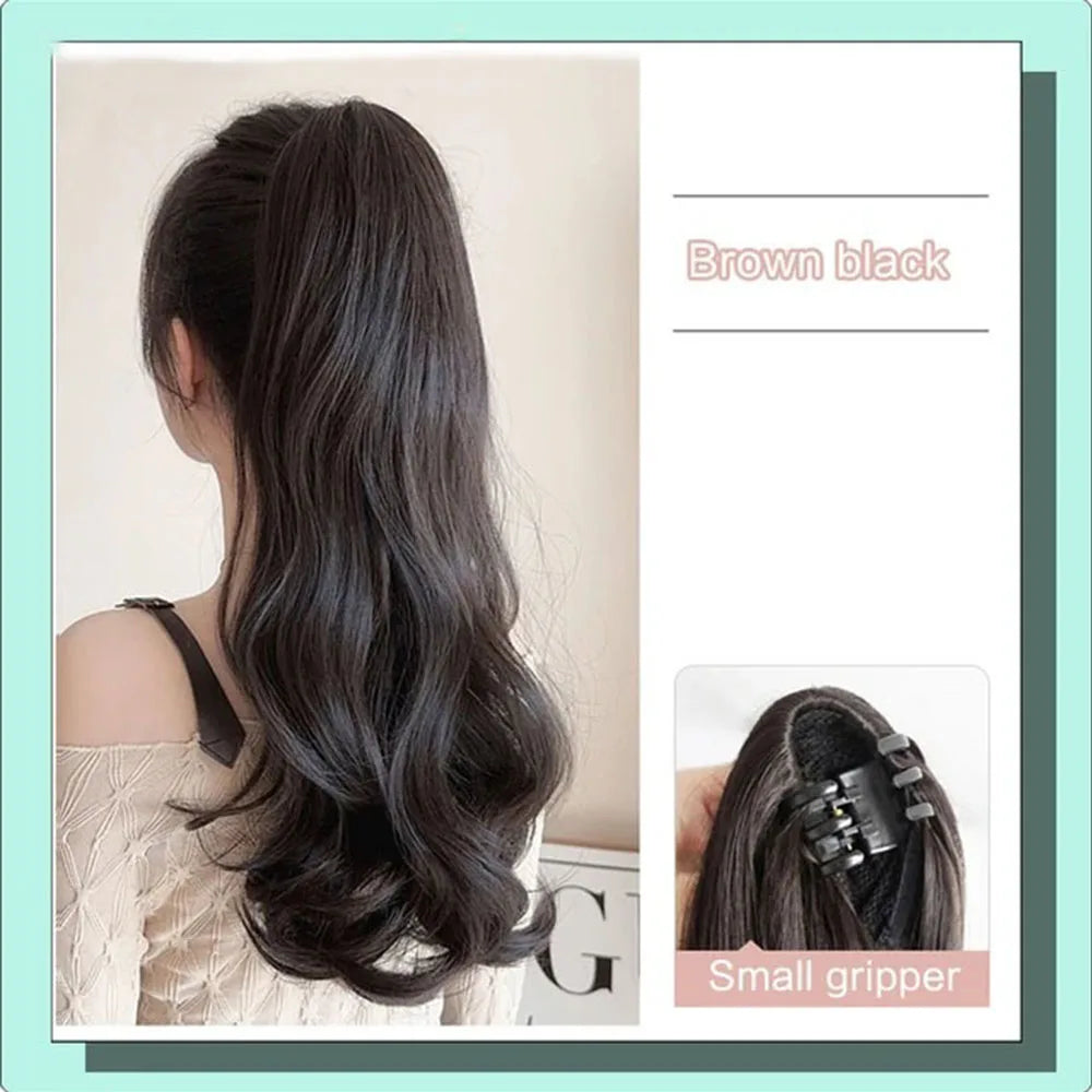 Long Straight Claw Clip On Ponytail Hair Extensions