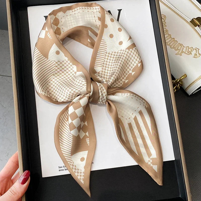 Fashion Print Hair Ribbon Scarf