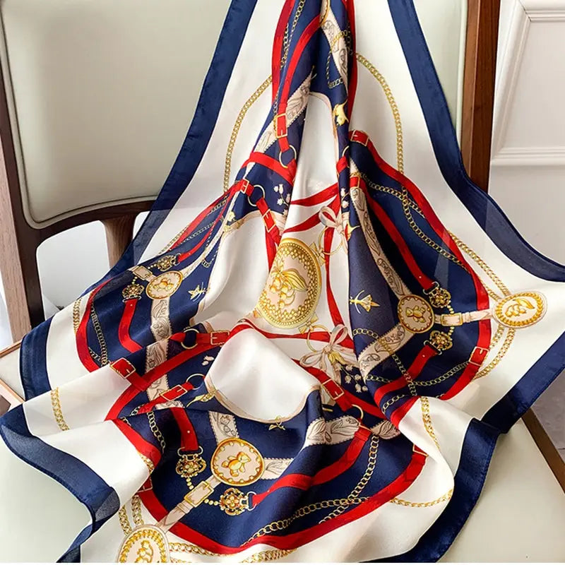 70cm Silk Feeling Square Scarf
