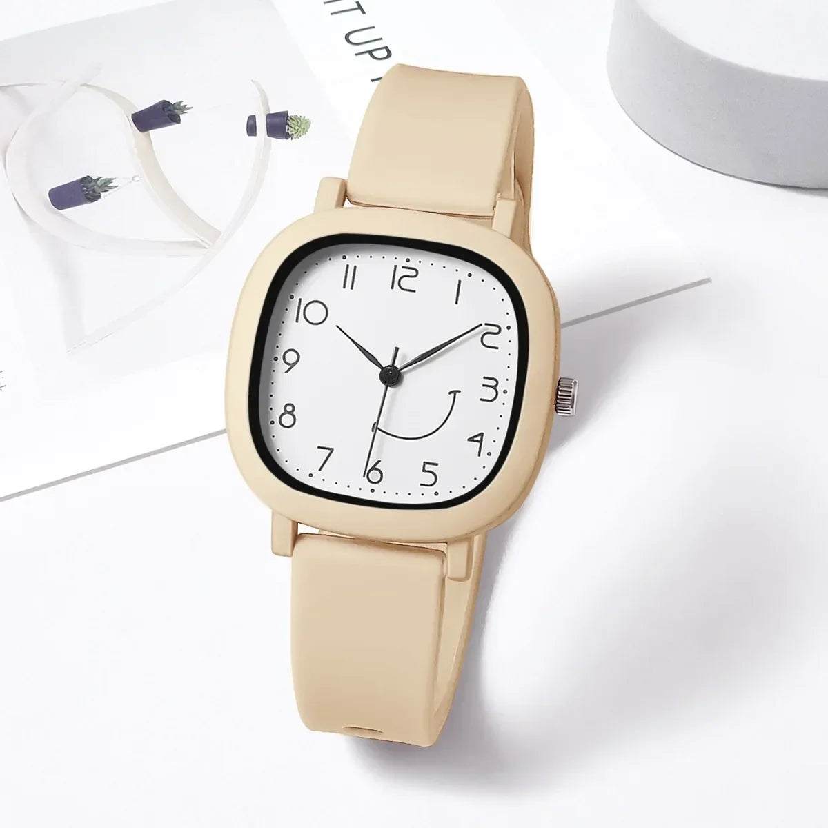 Quartz Watches New Jelly Colored Silicone Strap