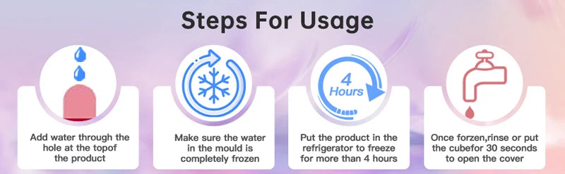 Ice Face Roller Ice Cube Beauty Massage Silicone