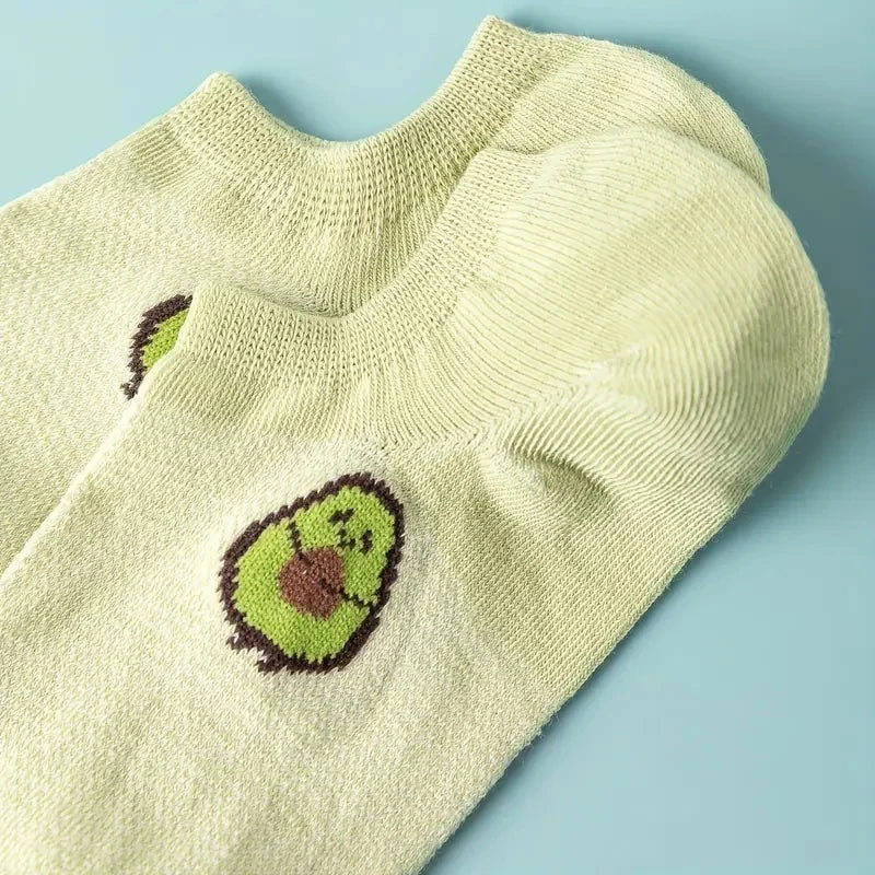 Avocado Crew Ankle Socks