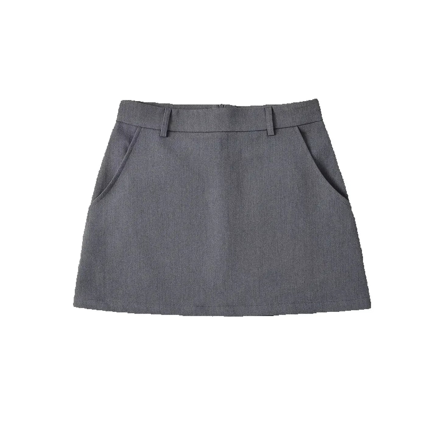 Mini Skirt Vintage High Waist