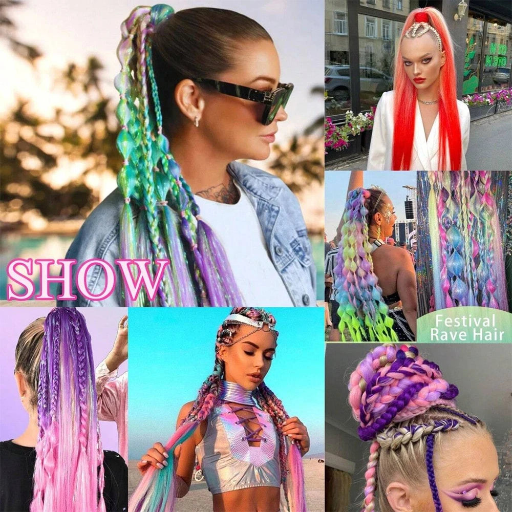 Synthetic Colorful Ponytail Extension