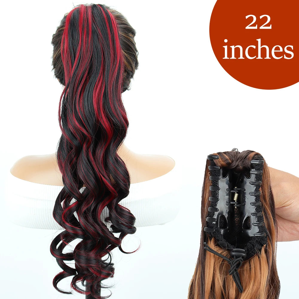 34inches Synthetic Ponytail Hair Extension