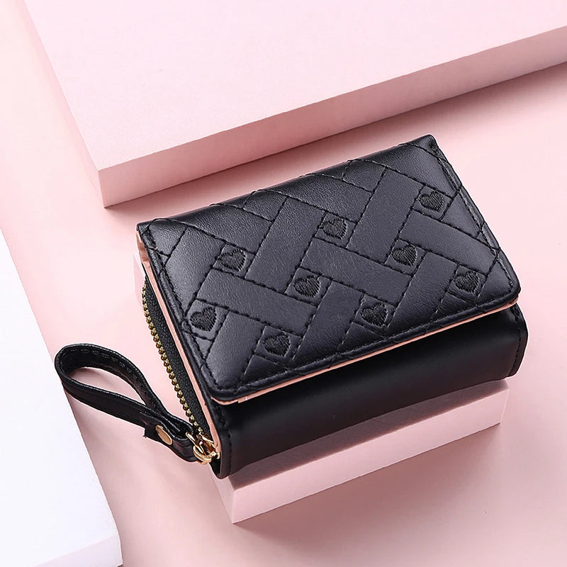 Women's Wallet Tri Fold Card Bag