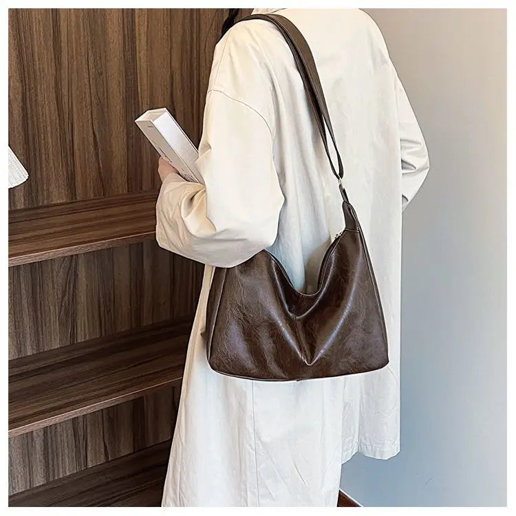 Leather Commuter Fashion Vintage Casual Tote Bag