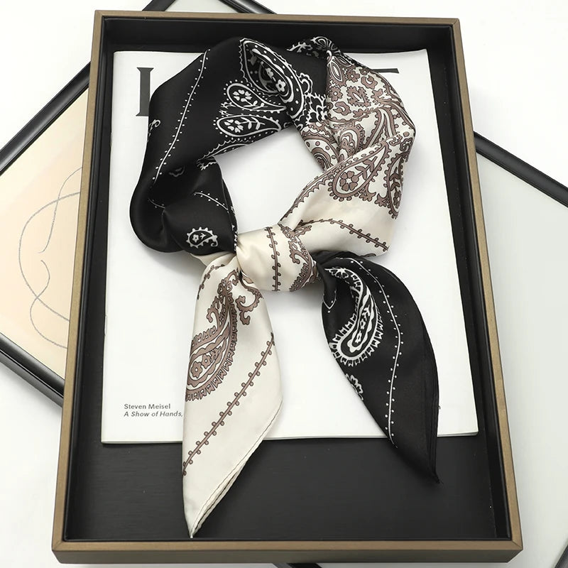 70X70cmPrinted Women's Scarf Pashmina Silk Scarf