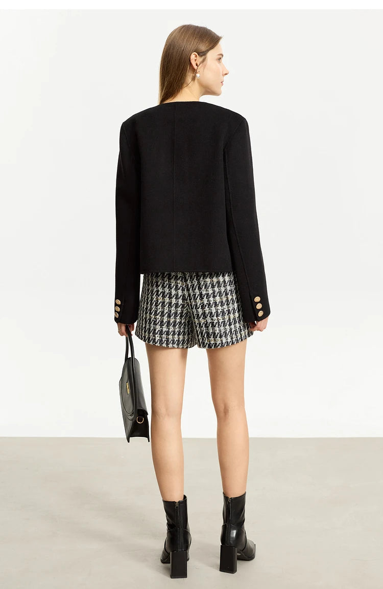 Minimalist Small Fragrant Fashion Women Shorts