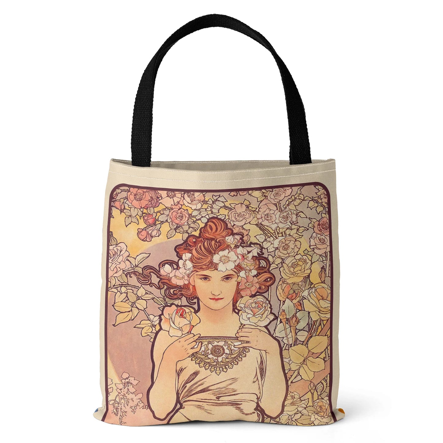 Mucha Series Digital Printed Canvas Bag