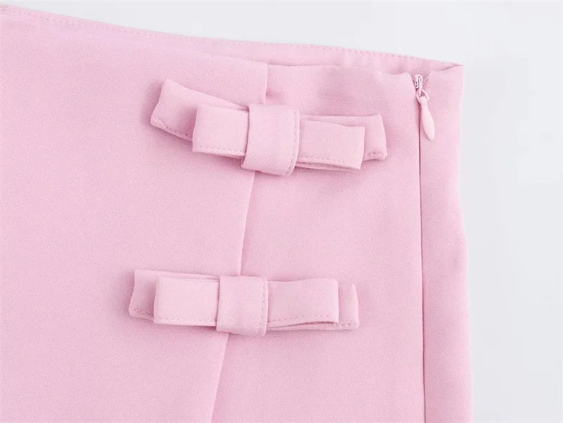 Summer Slit Short Skirt High Waist