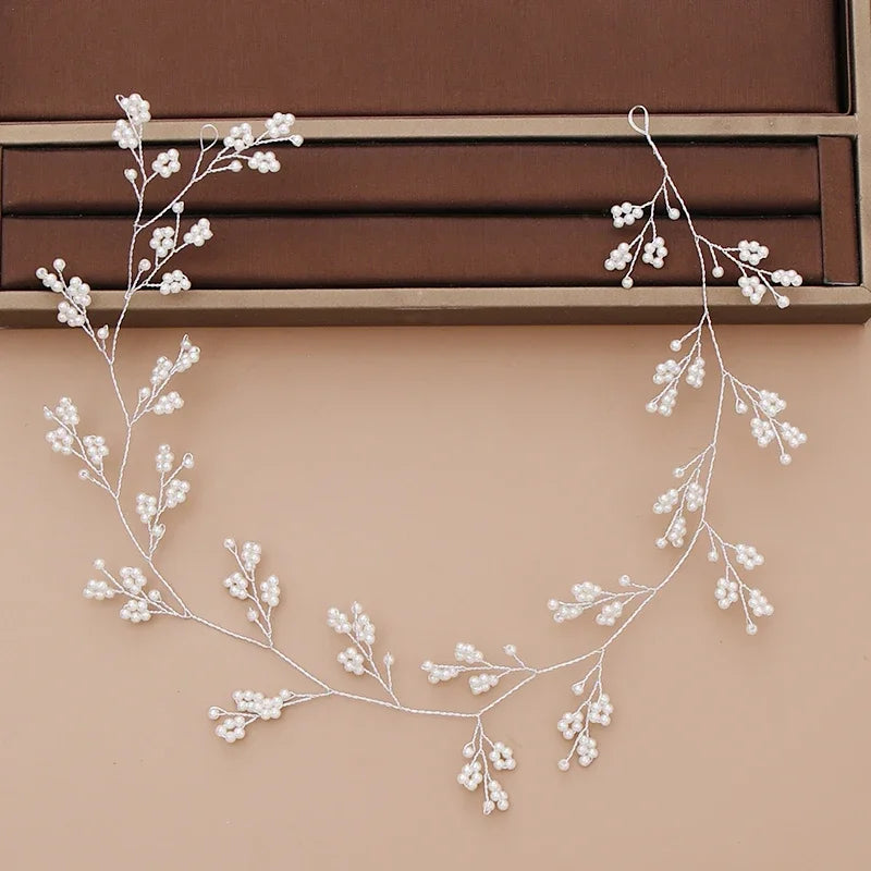 Bridal Pearl Headband Wedding Hair Accessories